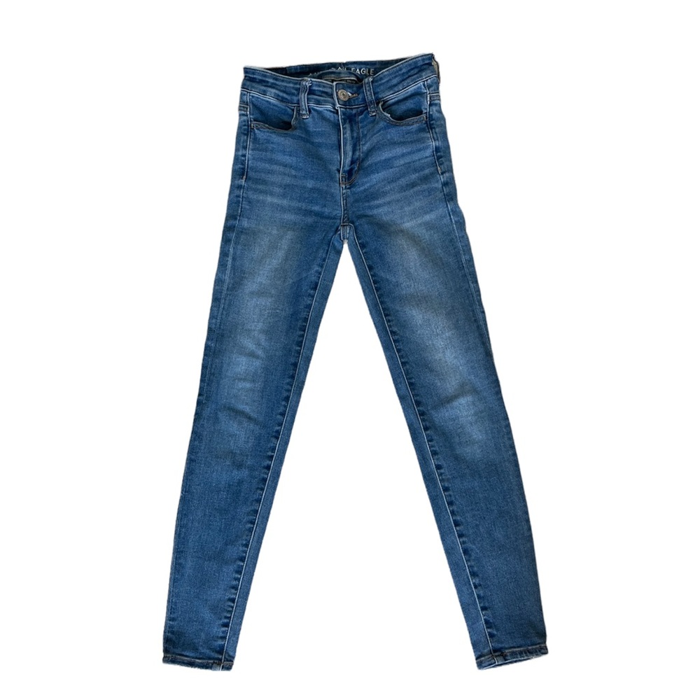 AEO medium blue wash jeggings